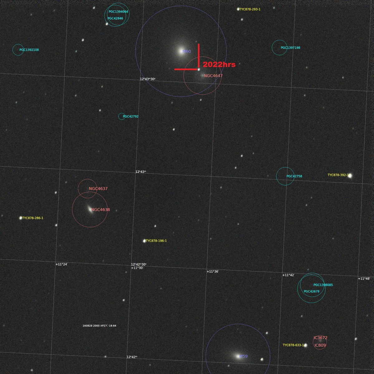 NGC4647, supernova 2022hrs and more galaxies (annotated) NGC4647, supernova 2022hrs and more galaxies (annotated)